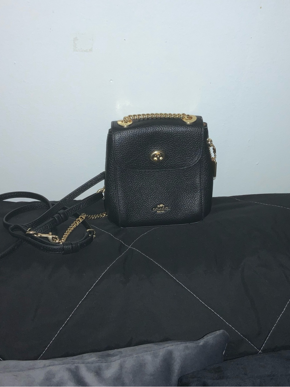 Black Coach Convertible Backpack
